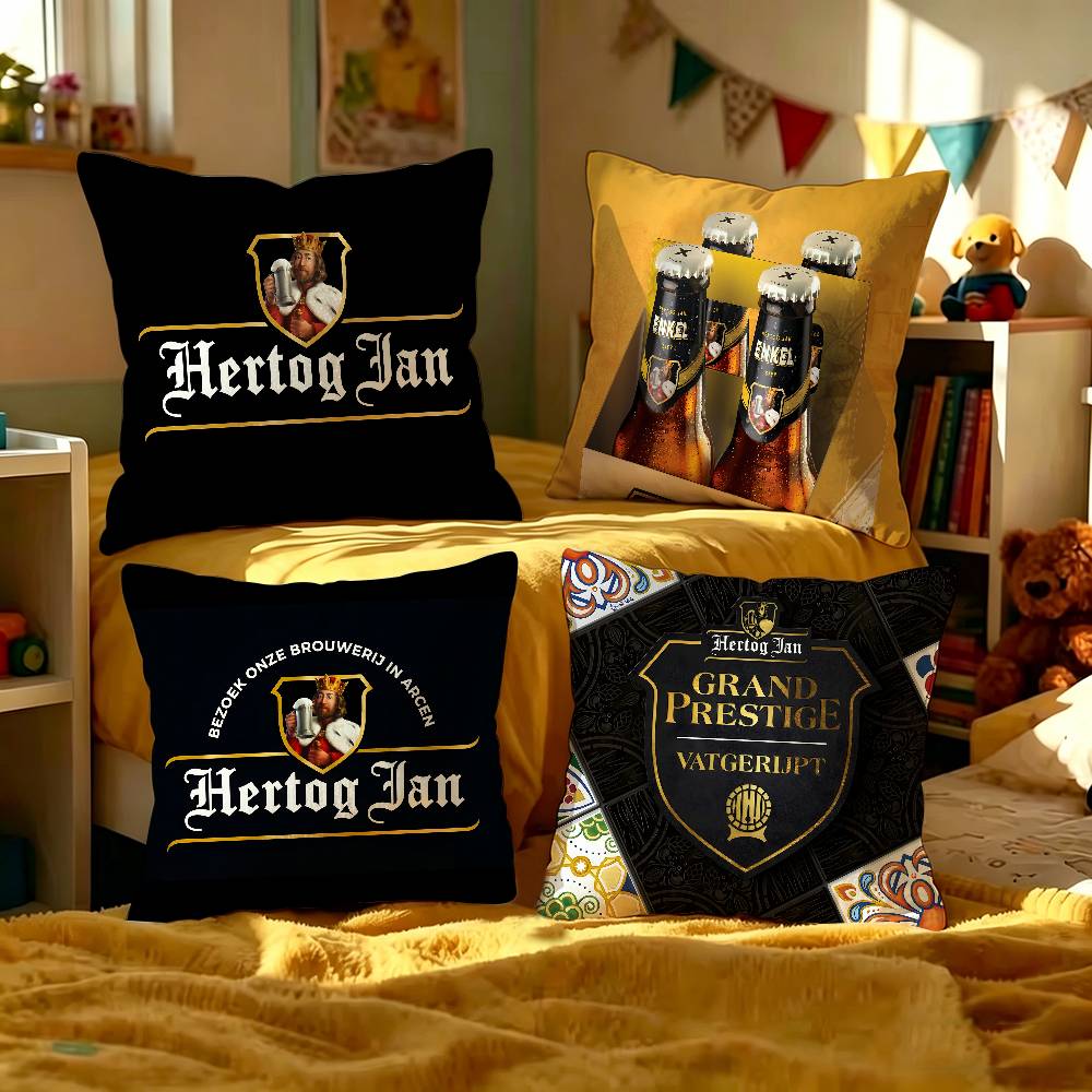 Home Textiles Logo - Hertog Jan Logo Personalized Pillow Cover