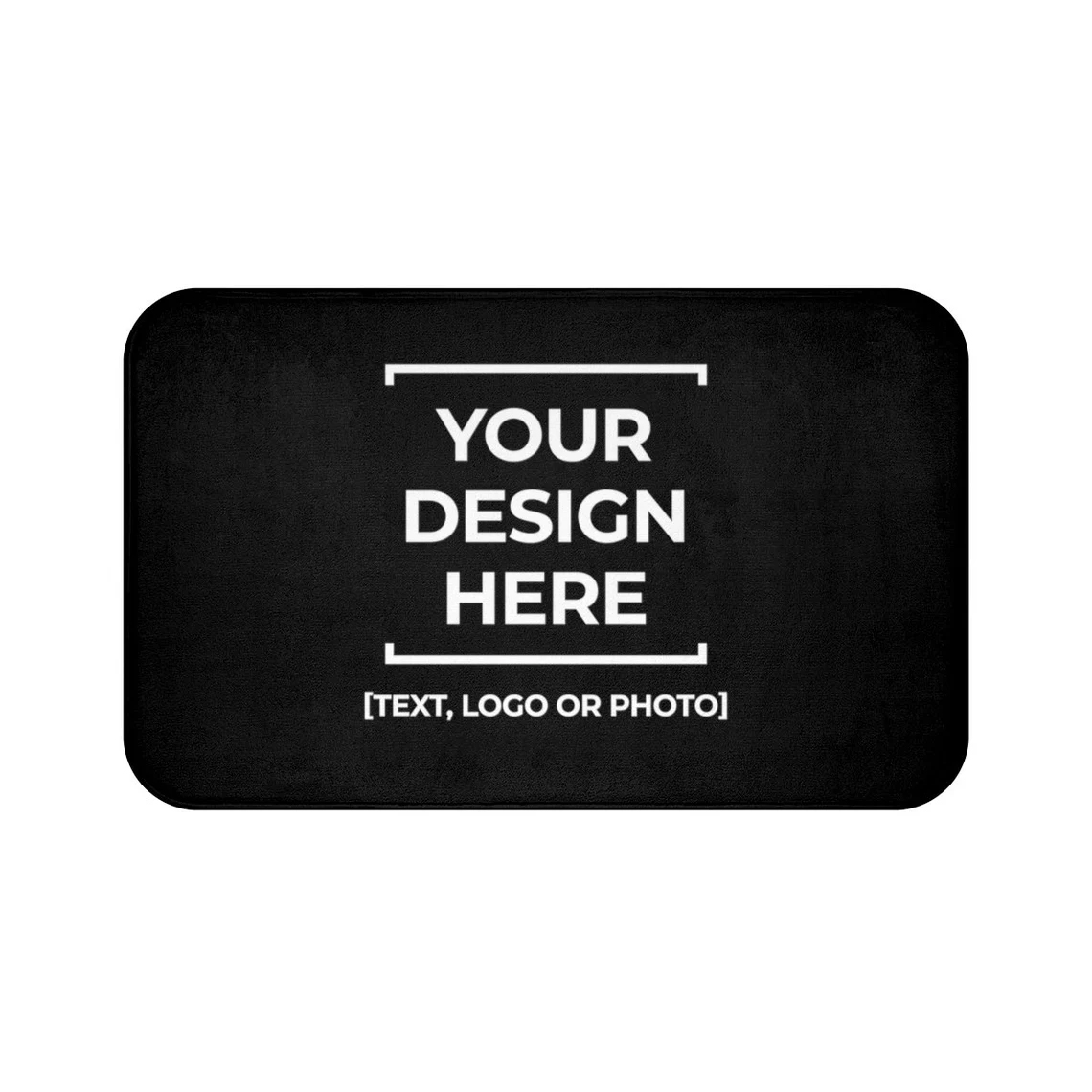 Home Textiles Photos - Personalized Bath Mat, Custom Photo Text