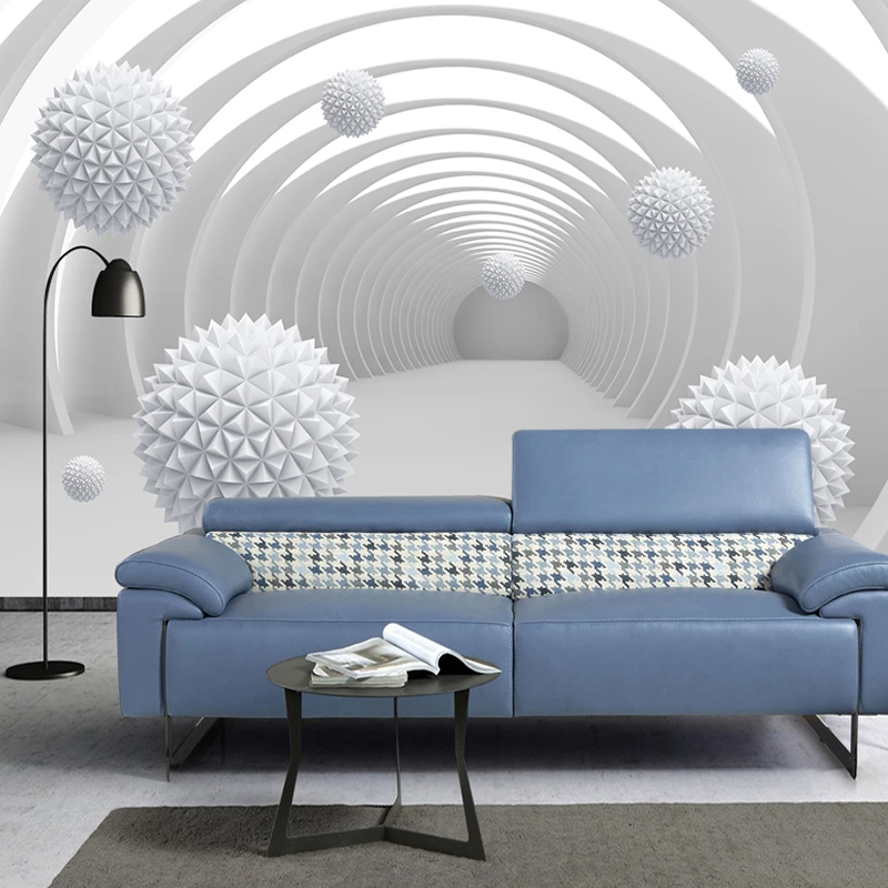 Home Textiles Photos - Custom Photo Wallpaper Abstract Tunnel Space