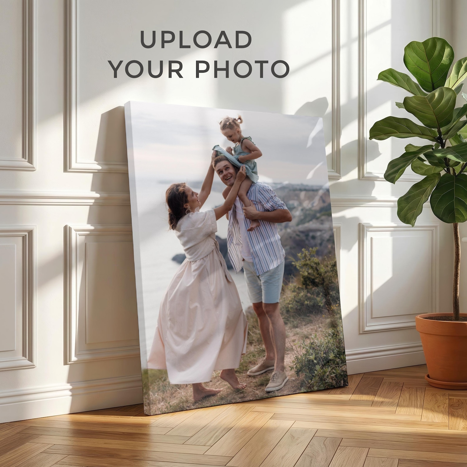Home Textile - Personalized Photo Canvas, Custom Family Wall