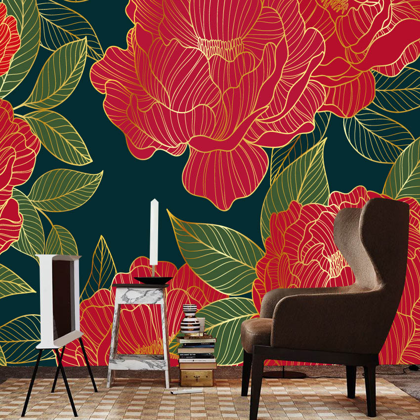 Home Textiles Photos - 20+ Floral Red Peony Nature Photo