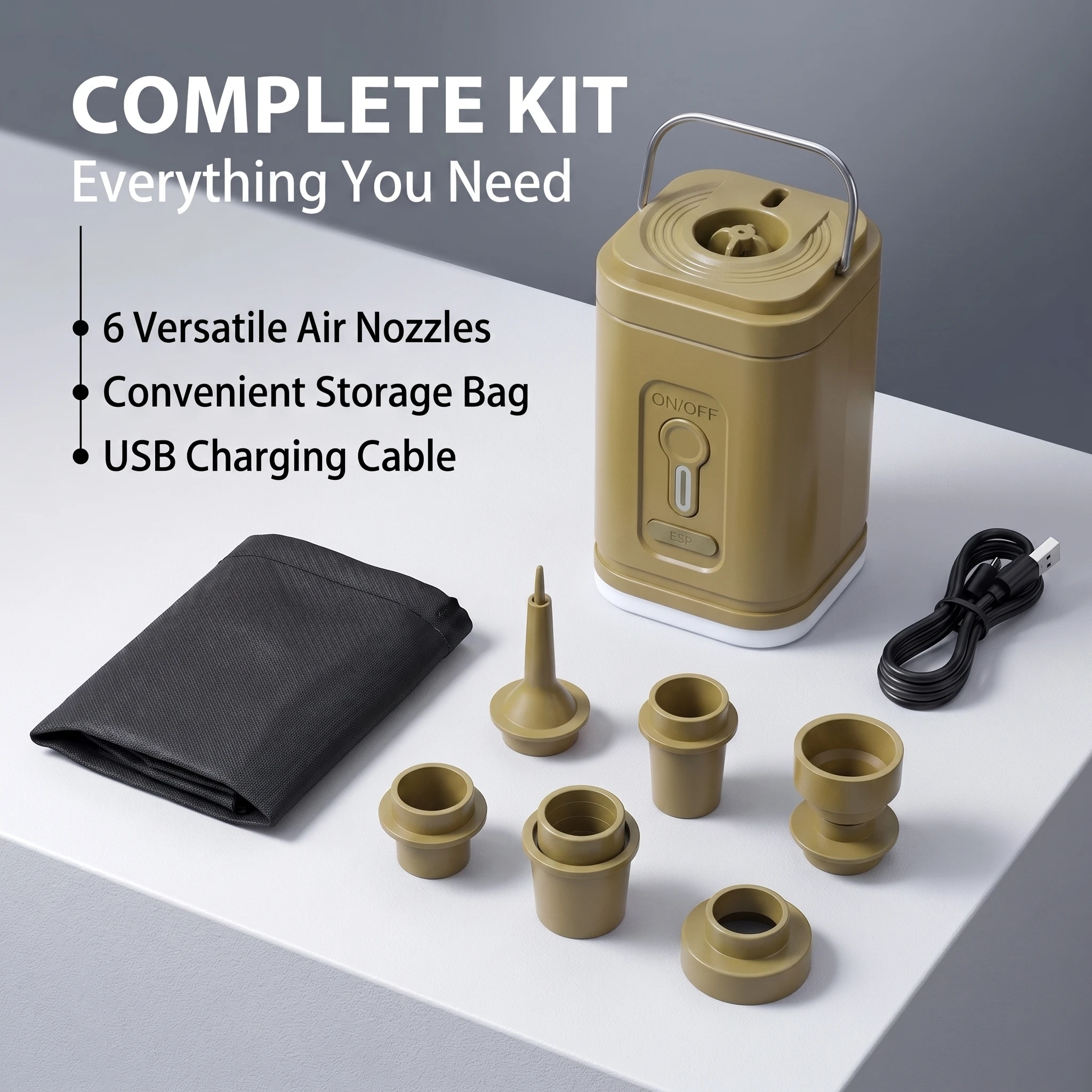 Fitted Sheet Deep - Cordless Mini Air Pump USB-C Rechargeable