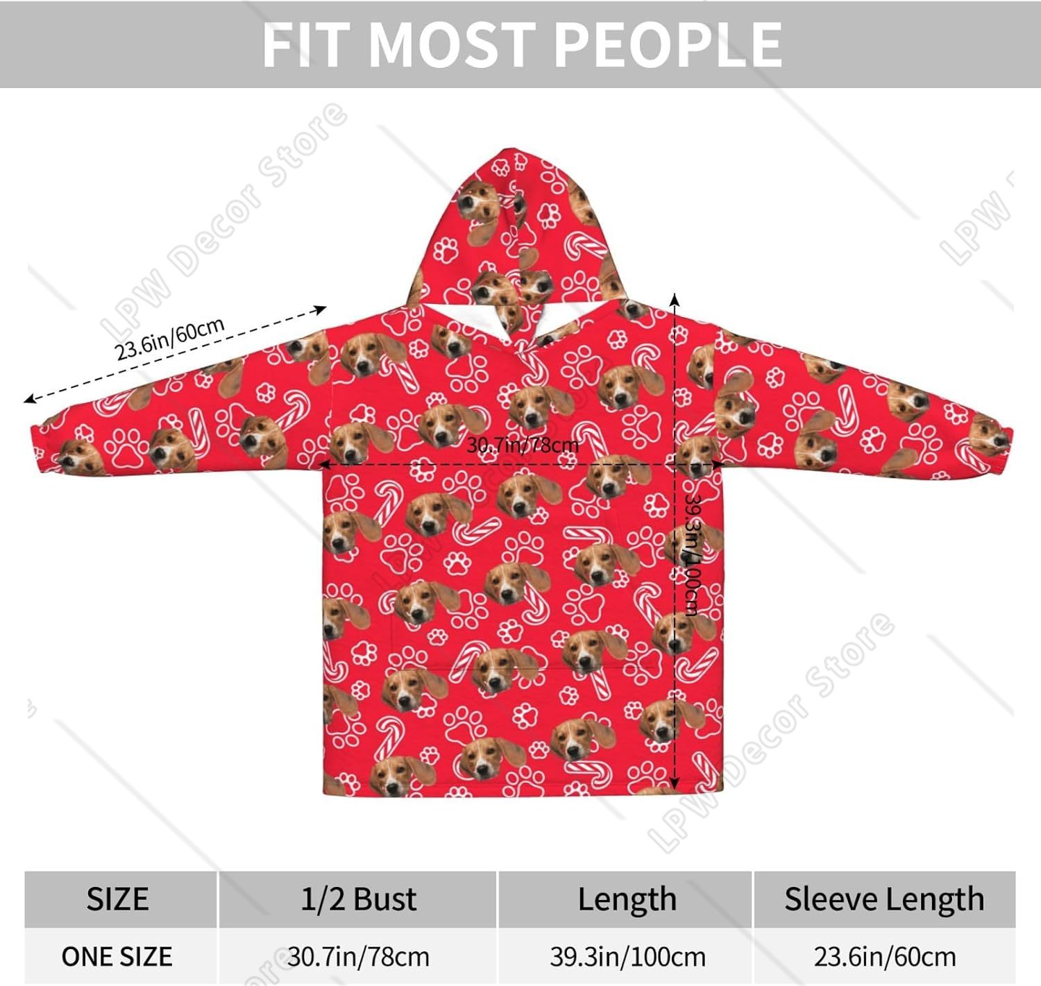 Custom Wearable Blanket Hoodie - Home Textiles Photos recension och pris