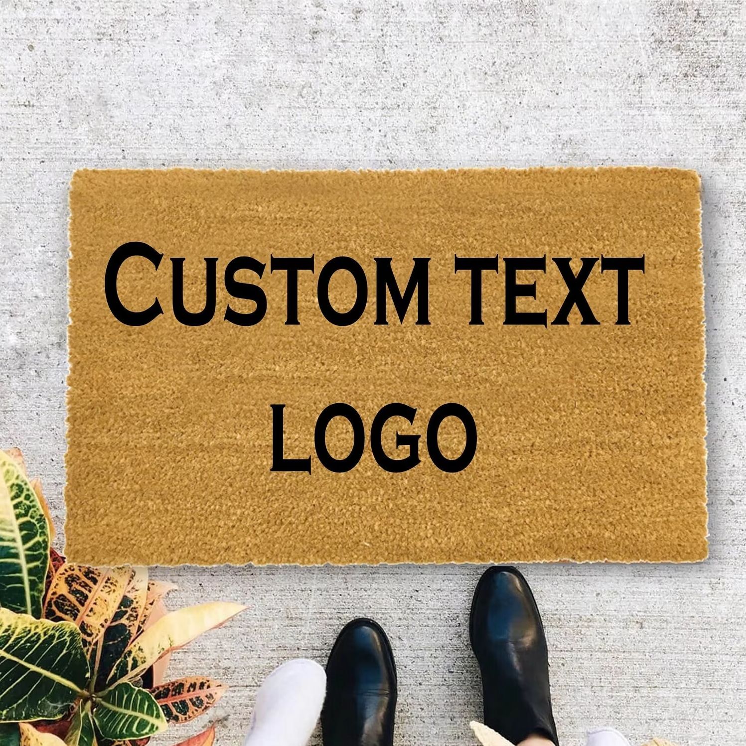 Custom Text Logo Doormat Fashi - Home Textiles Logo recension och pris
