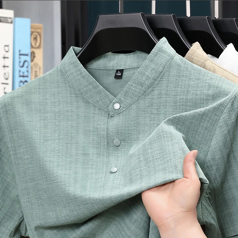 Summer Stand Collar Half Butto - Home Textile recension och pris