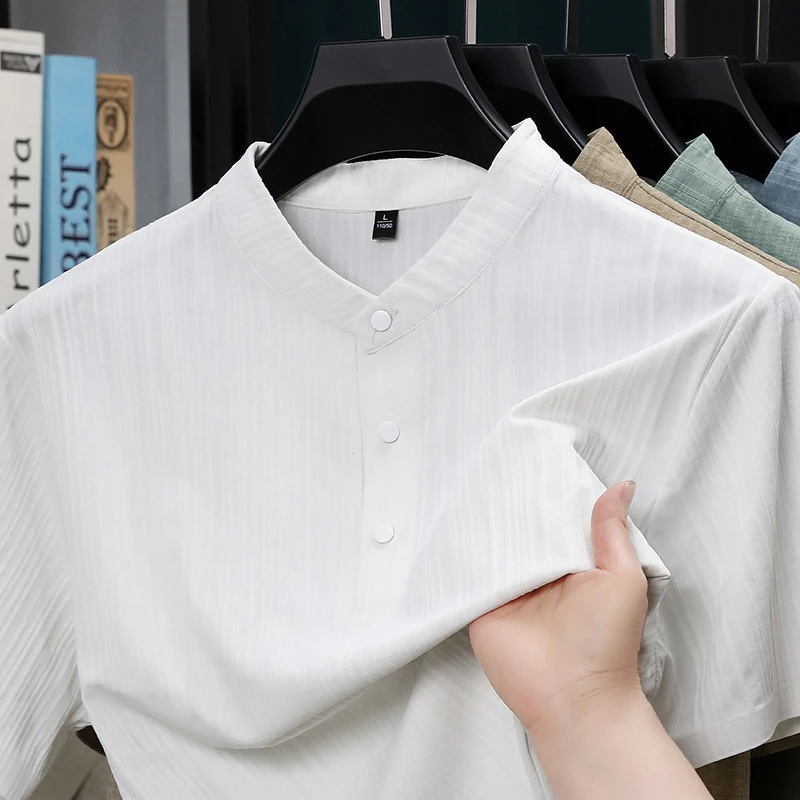 Summer Stand Collar Half Butto - Home Textile recension och pris