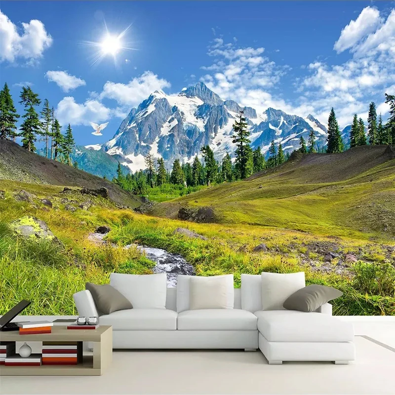 Snow Mountain Plateau Natural  - Home Textiles Photos recension och pris