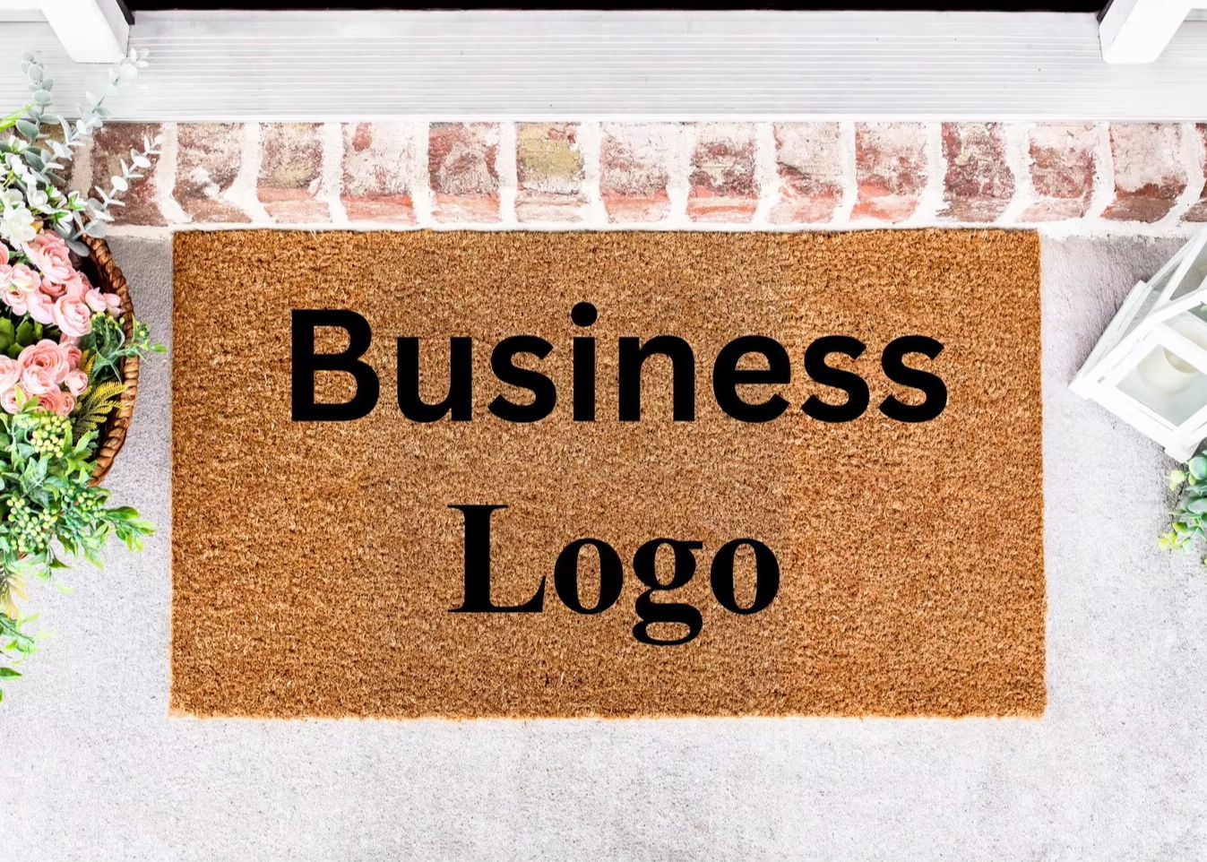Customized Mat Business Logo D - Home Textiles Logo recension och pris
