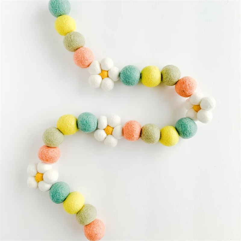 Ins Wool Felt Balls Daisy Flow - Home Textiles Photos recension och pris
