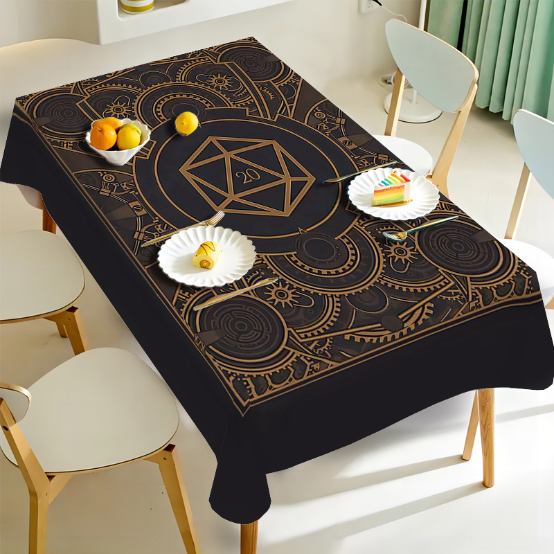 Steampunk Black Golden Gear Pa - Home Textile recension och pris