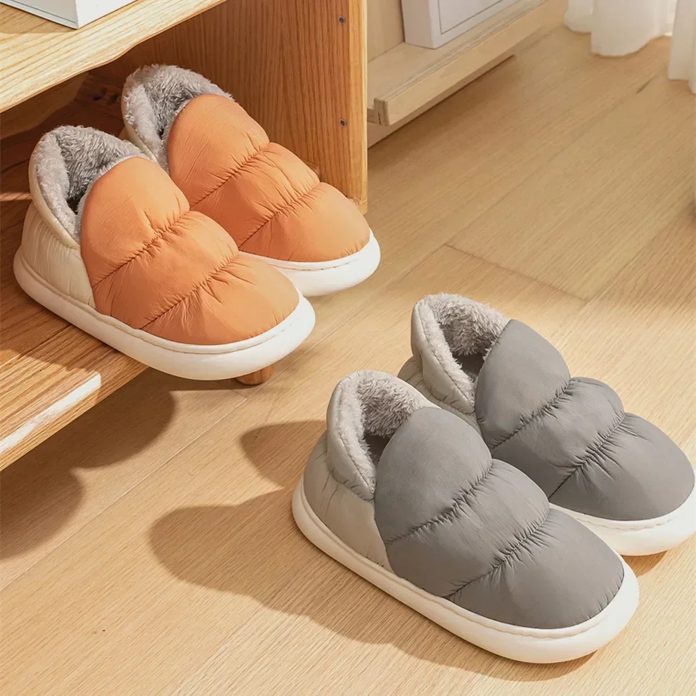 Women Men Slippers Winter Down - Home Textile recension och pris