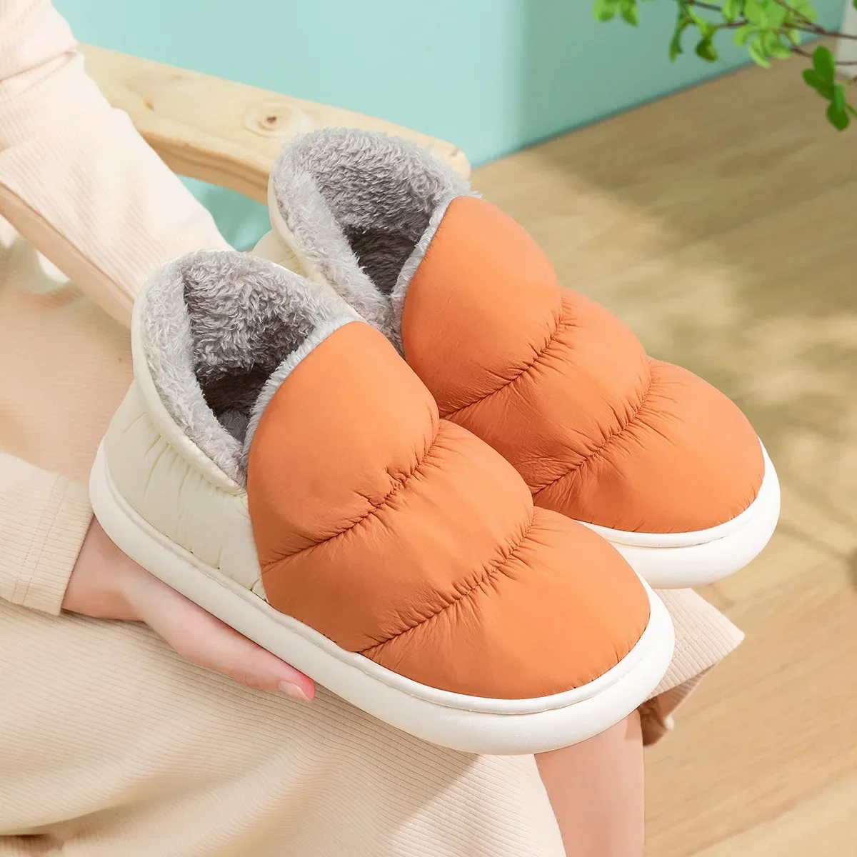 Women Men Slippers Winter Down - Home Textile recension och pris