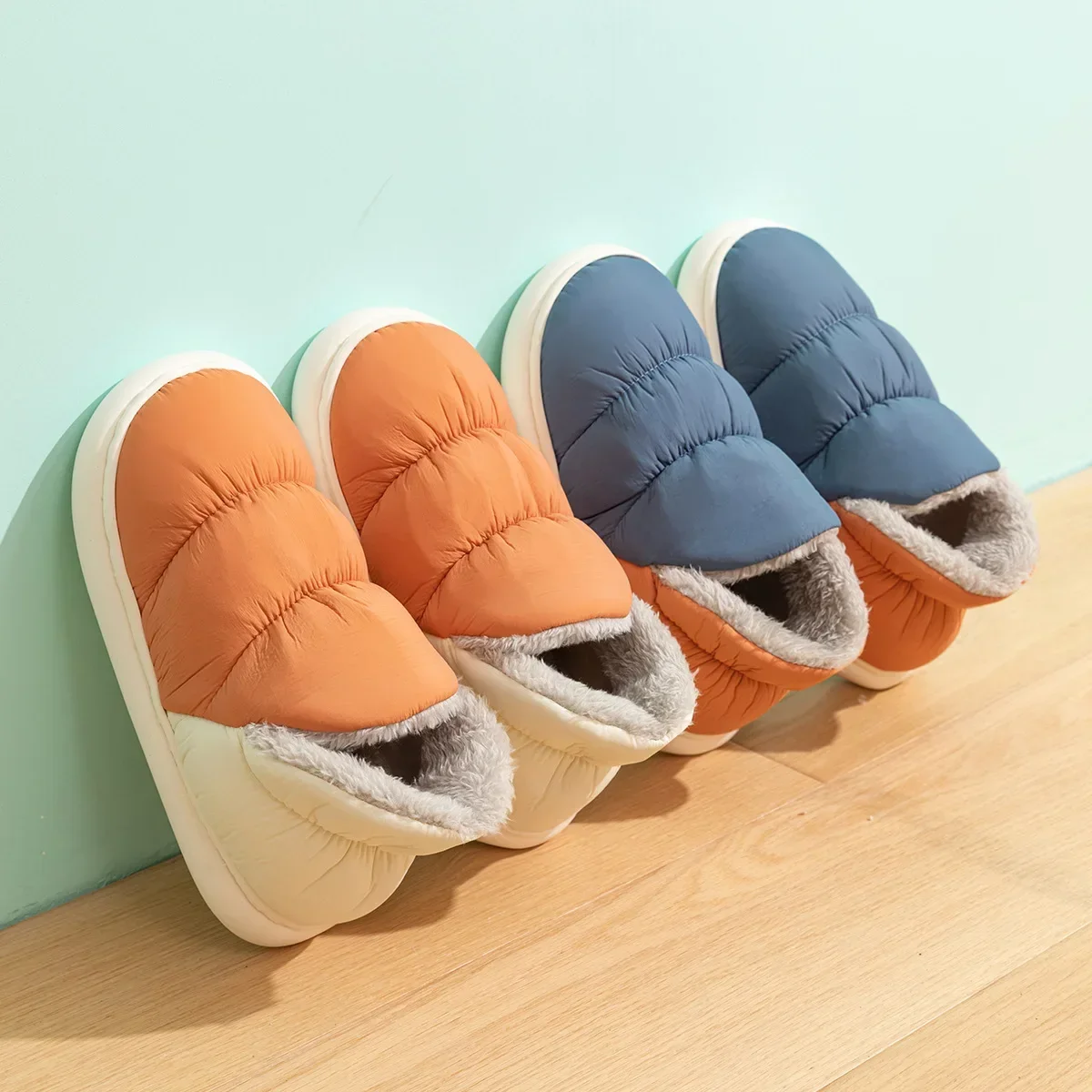 Women Men Slippers Winter Down - Home Textile recension och pris
