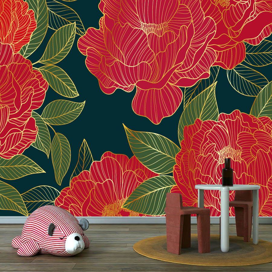 20+ Floral Red Peony Nature Ph - Home Textiles Photos recension och pris
